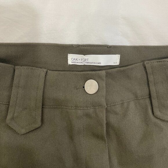Oak and Fort Low Rise Mini Military Pleated Skirt - Picture 3 of 3